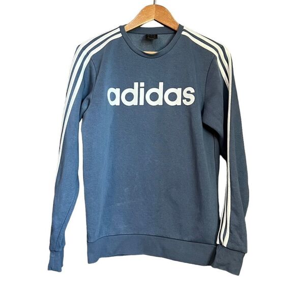 3 for $30! Adidas blue /grey crew neck sweater. Size small - Picture 1 of 8